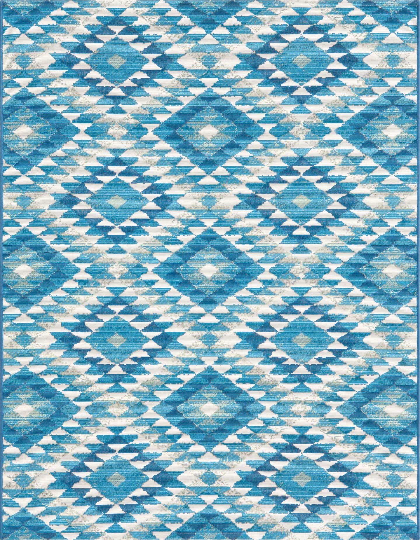 4' x 6' Easy-Clean Southwestern Indoor / Outdoor Rug
