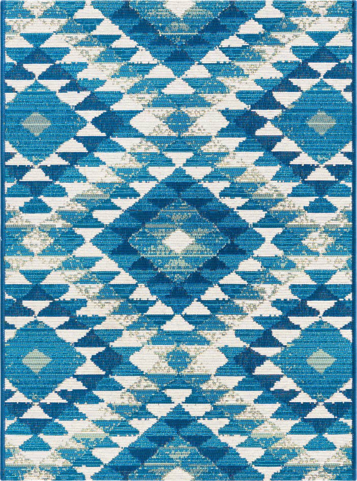 Detail image of 2' x 3' Easy-Clean Southwestern Indoor / Outdoor Rug