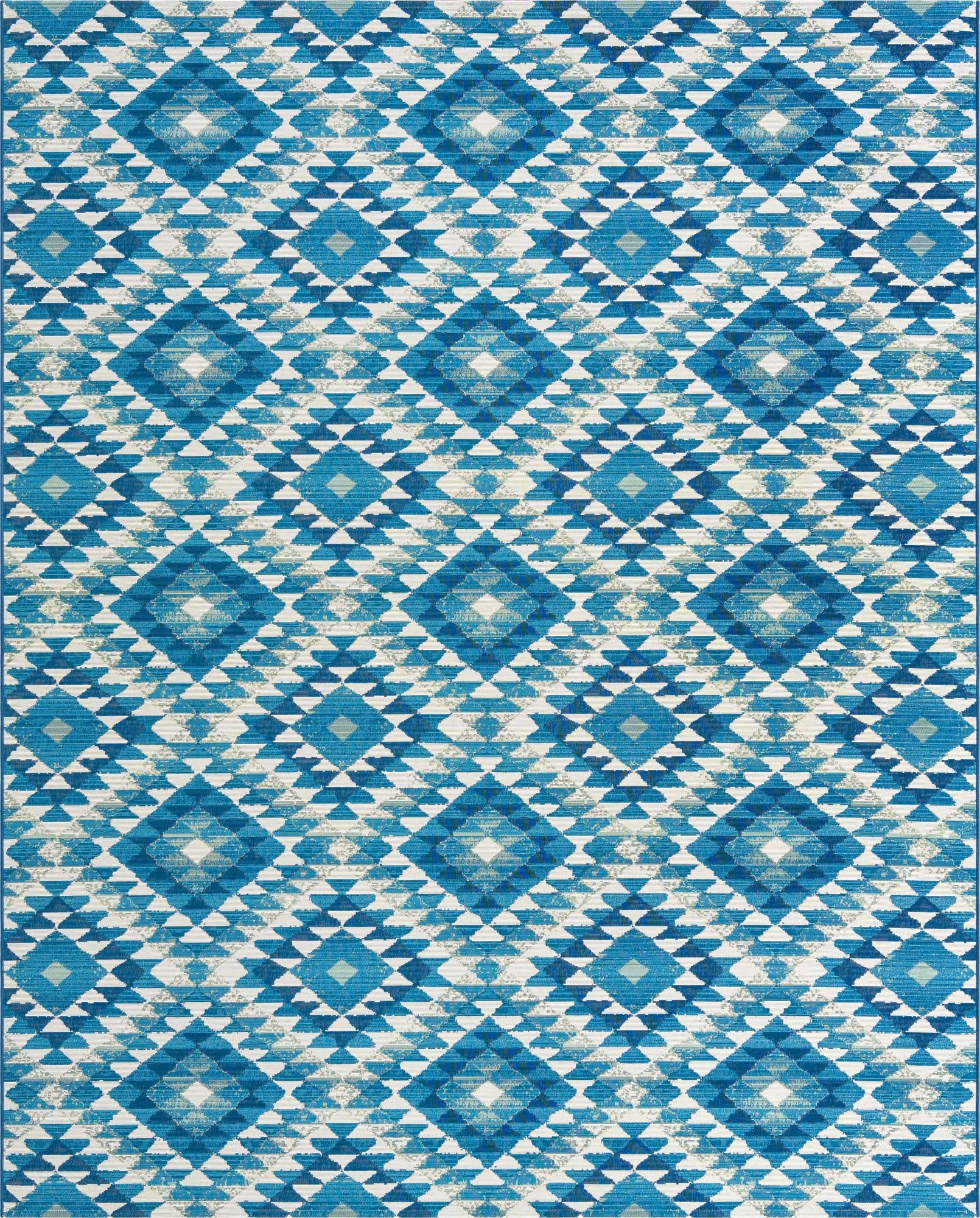 7' 10 x 10'  Washable Southwestern Indoor / Outdoor Rug