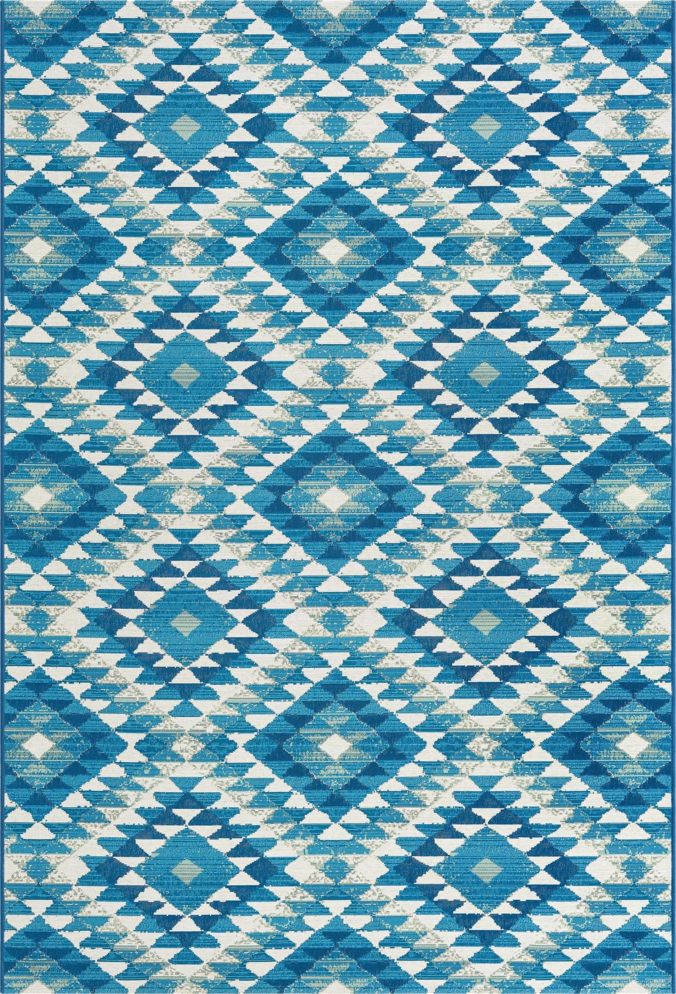 5' 3 x 8'  Washable Southwestern Indoor / Outdoor Rug