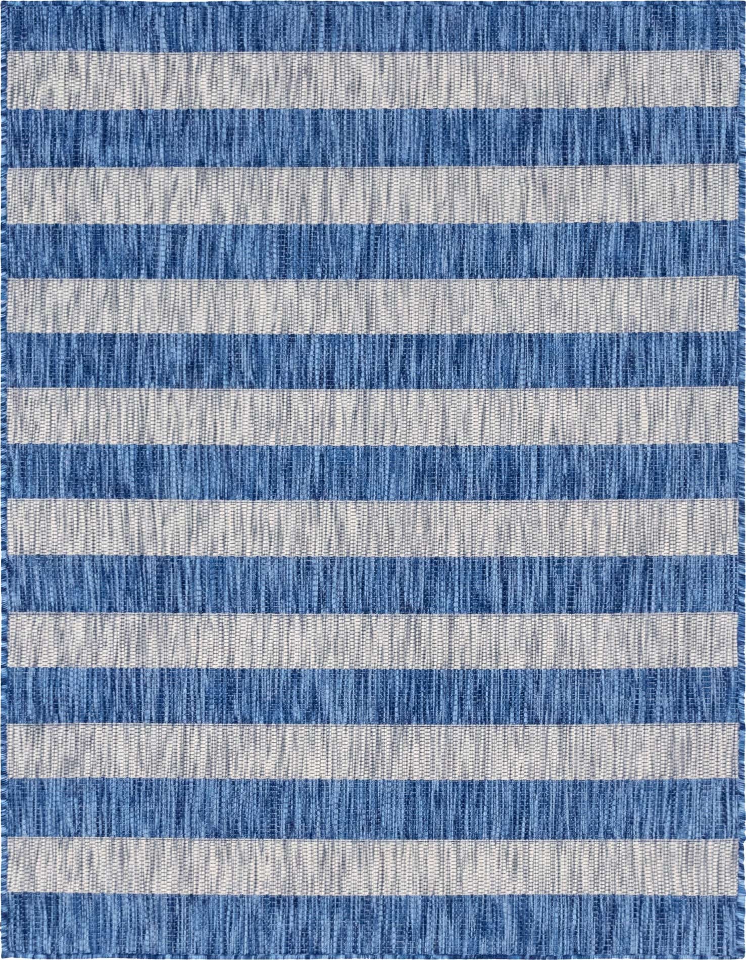 4' x 6' Easy-Clean Striped Indoor / Outdoor Rug