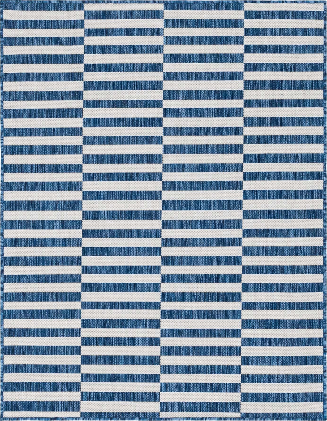 4' x 6' Easy-Clean Striped Indoor / Outdoor Rug