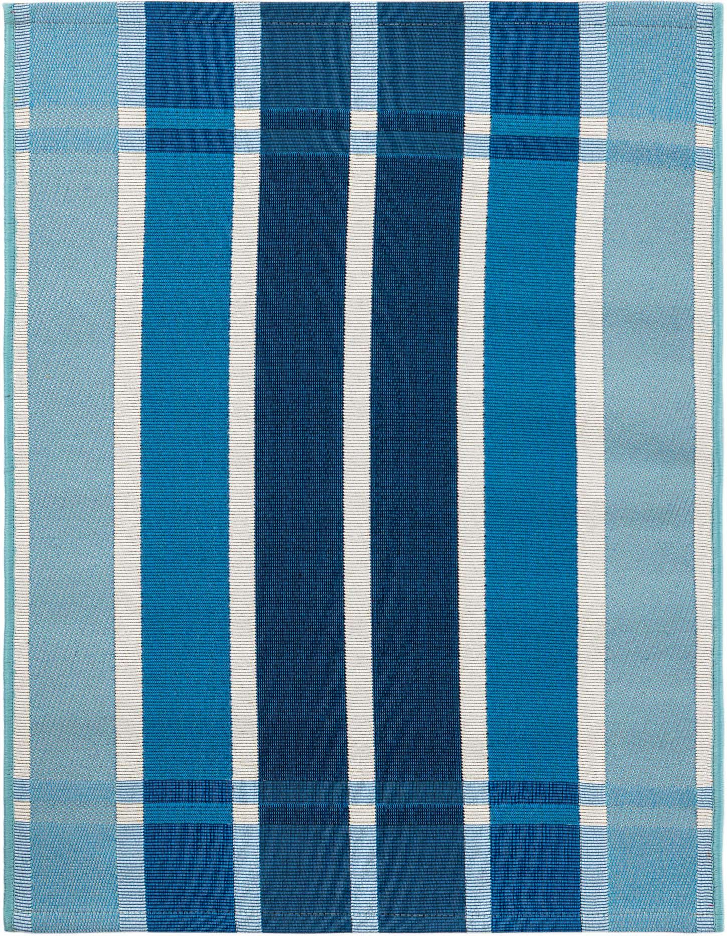 2' x 3' Easy-Clean Striped Indoor / Outdoor Rug
