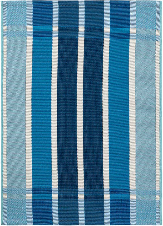 Detail image of 2' x 3' Easy-Clean Striped Indoor / Outdoor Rug