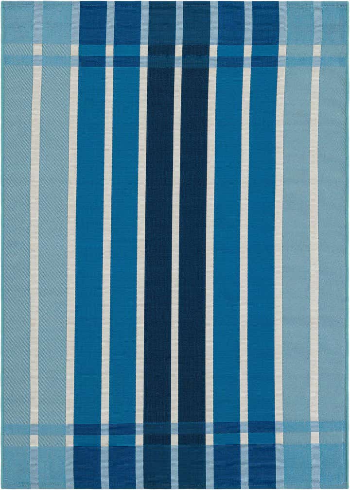 4' x 6' Easy-Clean Striped Indoor / Outdoor Rug