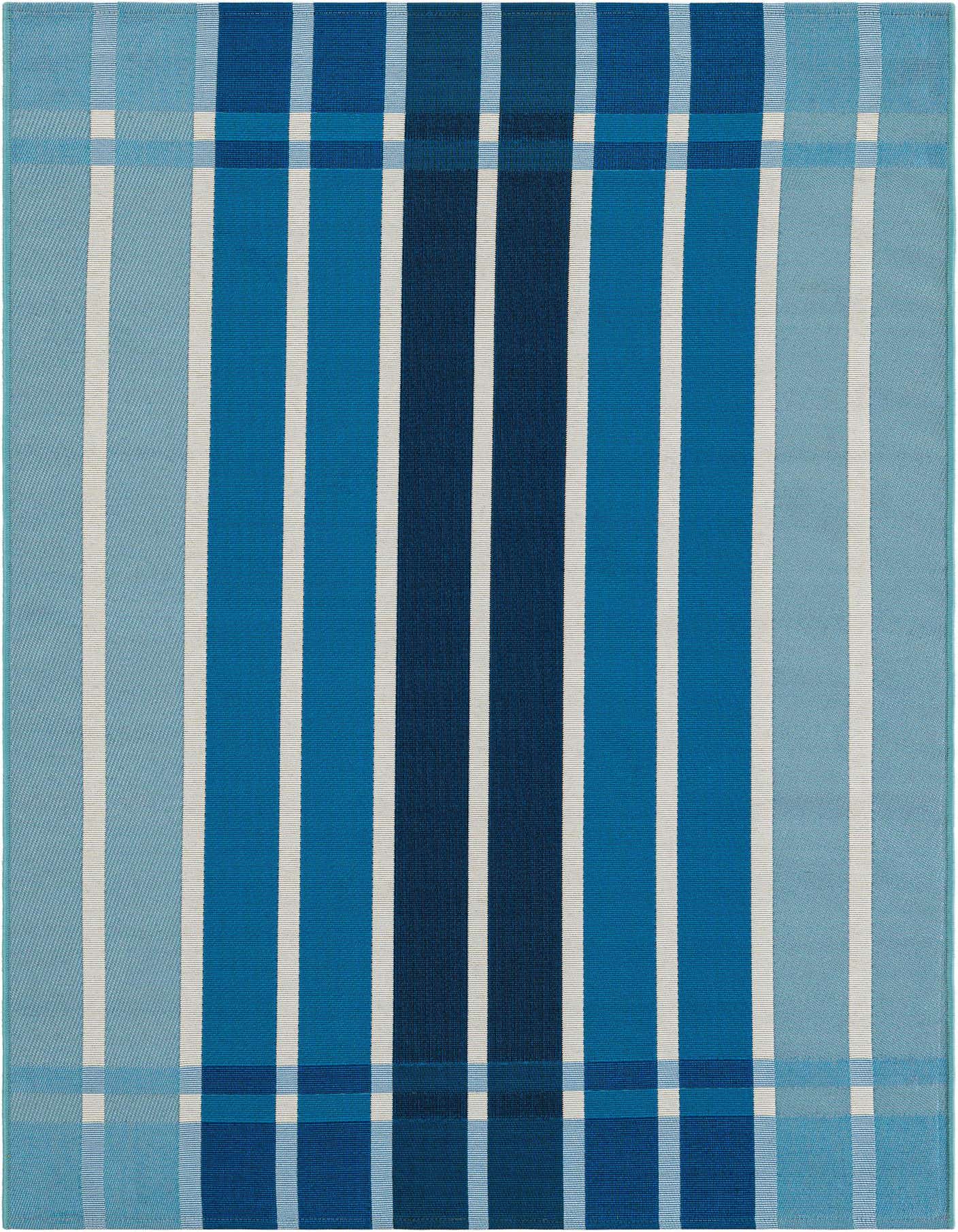 4' x 6' Easy-Clean Striped Indoor / Outdoor Rug