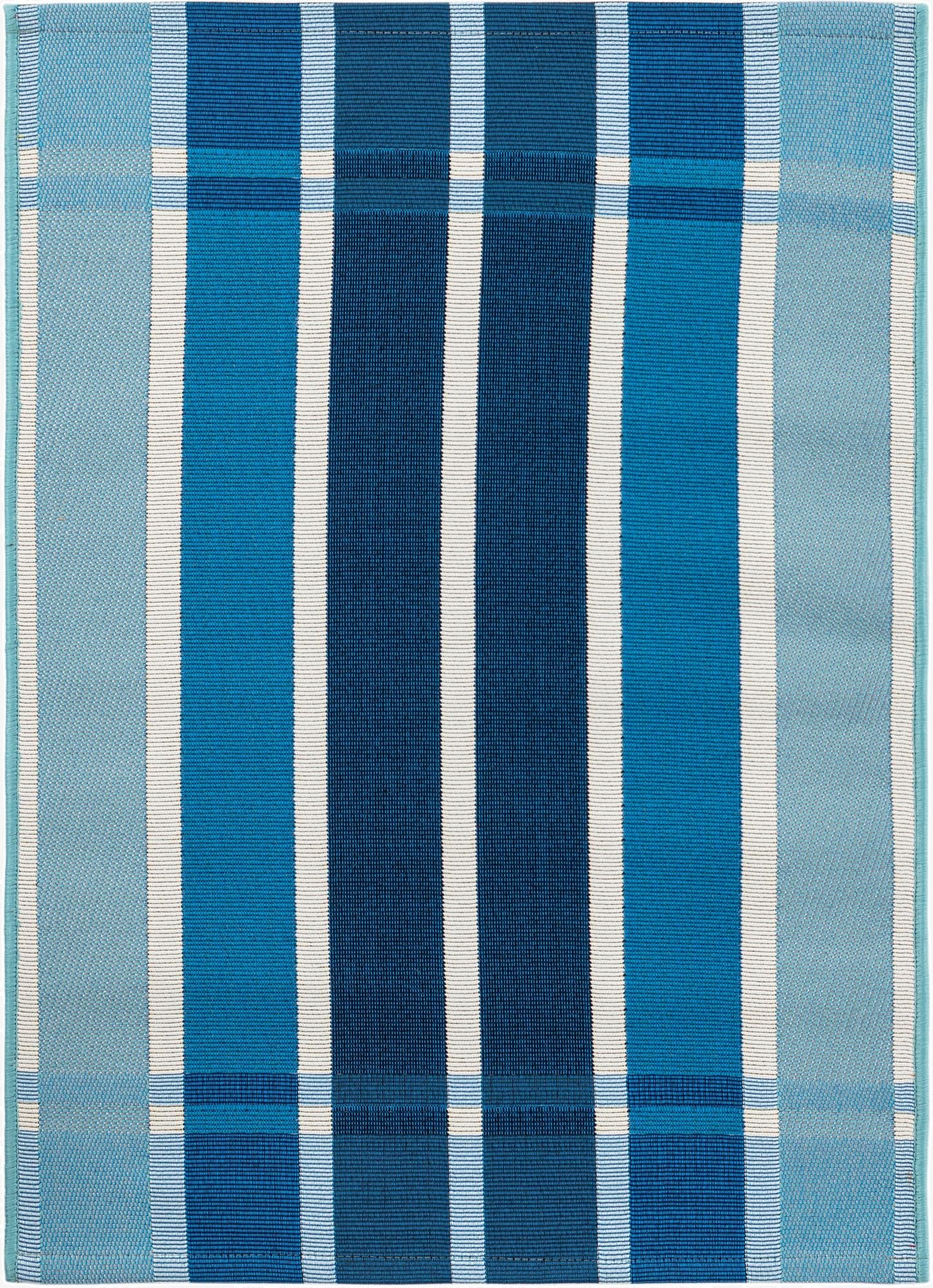 2' x 3'  Washable Striped Indoor / Outdoor Rug