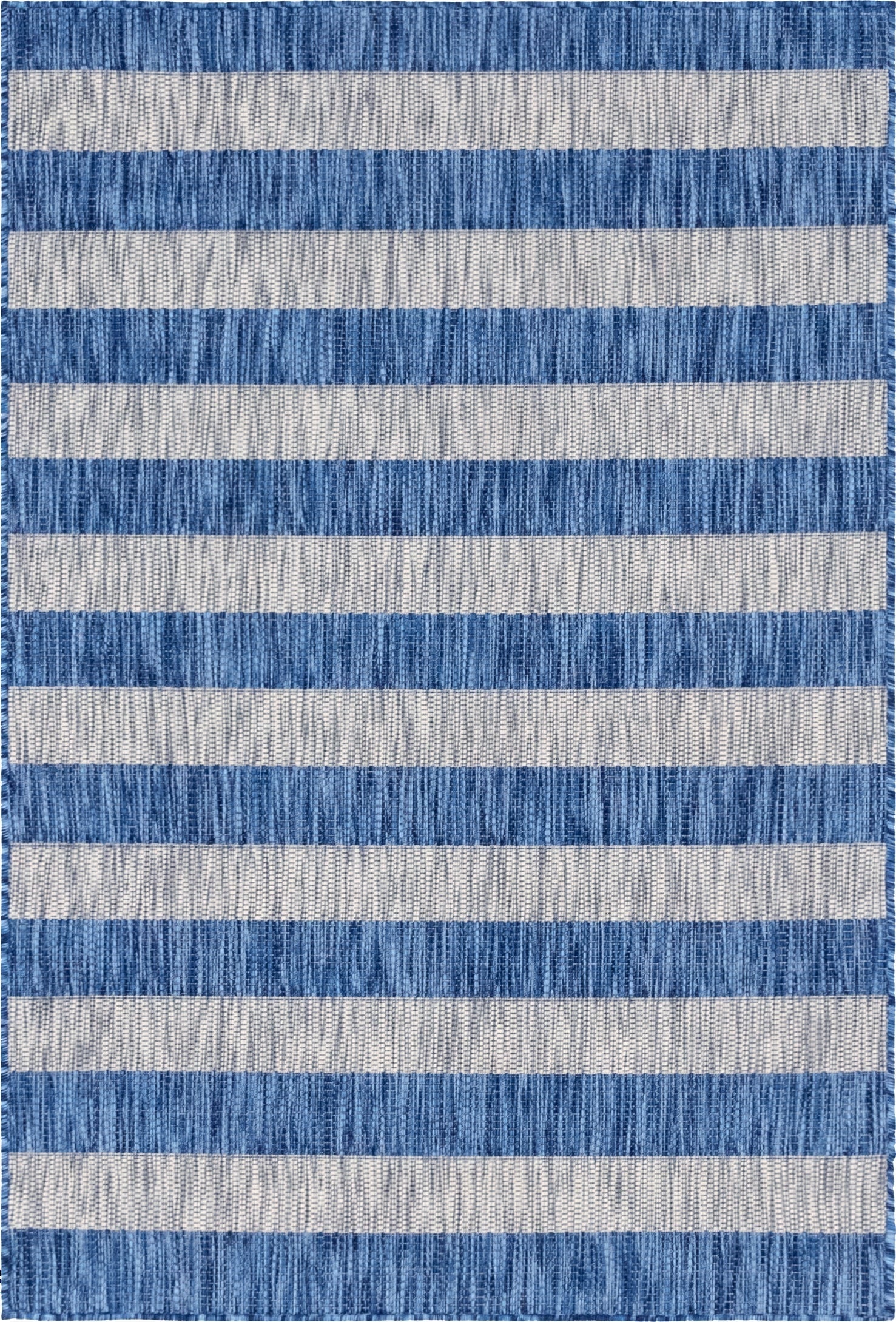 4' x 6'  Washable Striped Indoor / Outdoor Rug