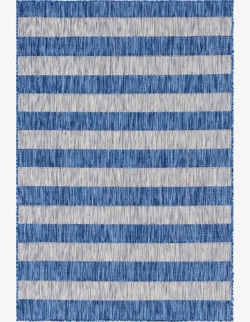 4' x 6' Easy-Clean Striped Indoor / Outdoor Rug