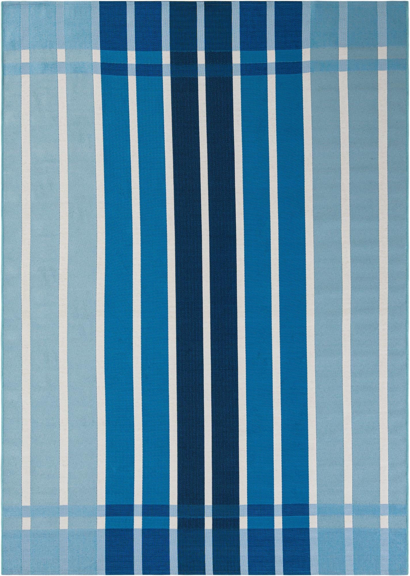 6' x 9'  Washable Striped Indoor / Outdoor Rug