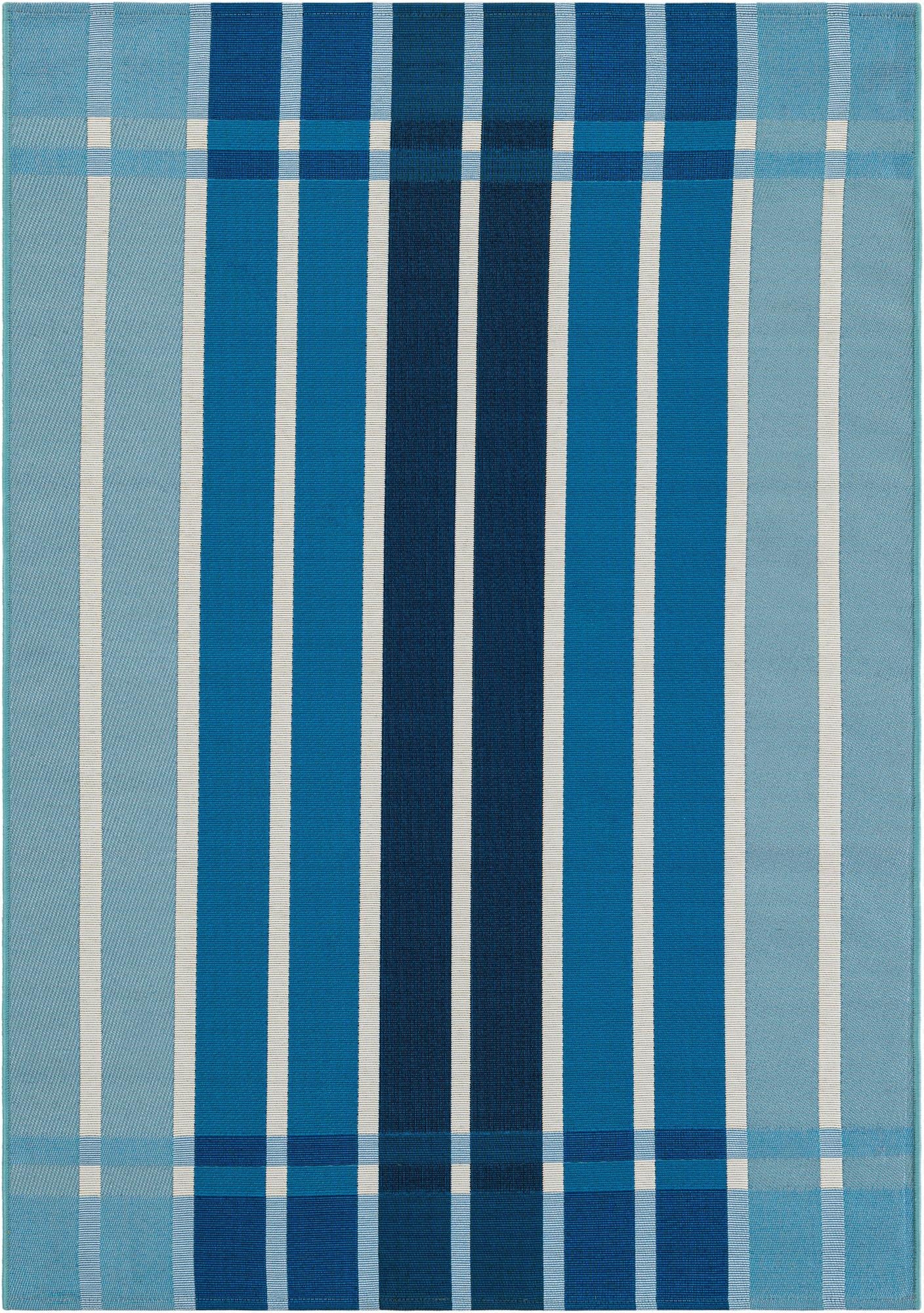 4' x 6'  Washable Striped Indoor / Outdoor Rug