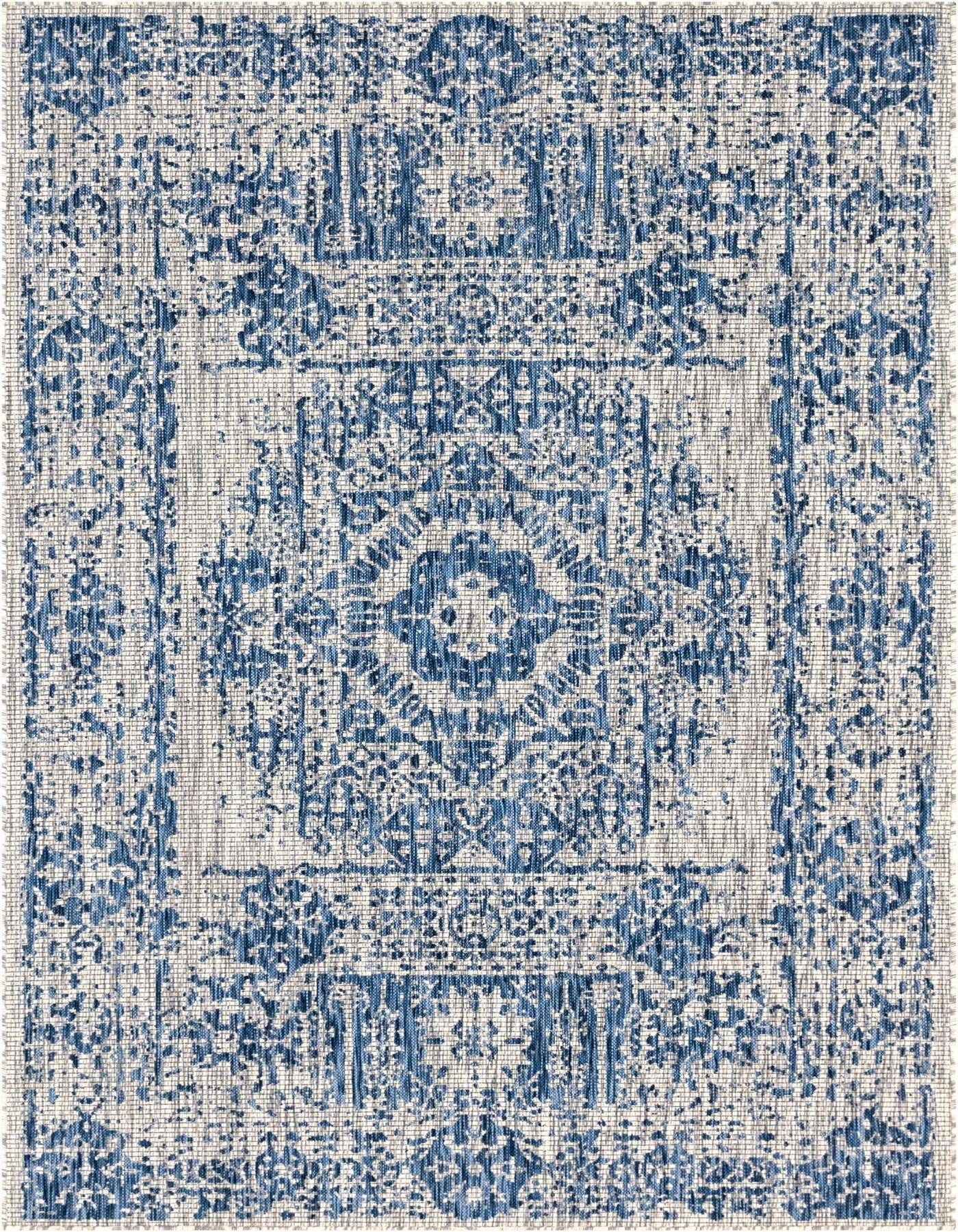 7' x 10' Easy-Clean Traditional Indoor / Outdoor Rug