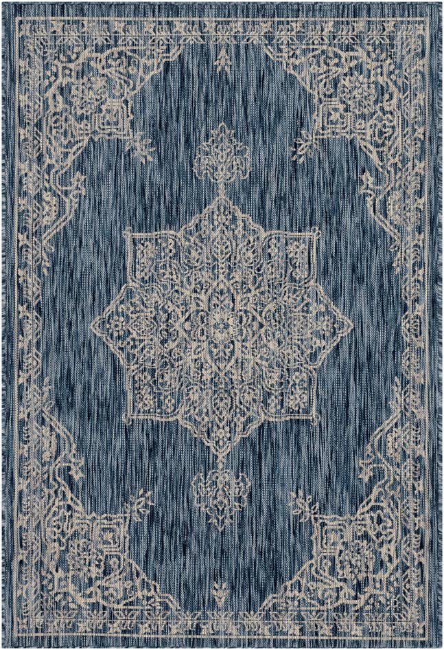 Detail image of 4' x 6' Easy-Clean Traditional Indoor / Outdoor Rug