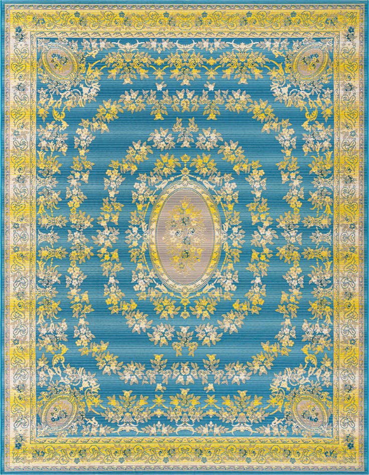 Detail image of 10' x 12' Easy-Clean Traditional Indoor / Outdoor Rug