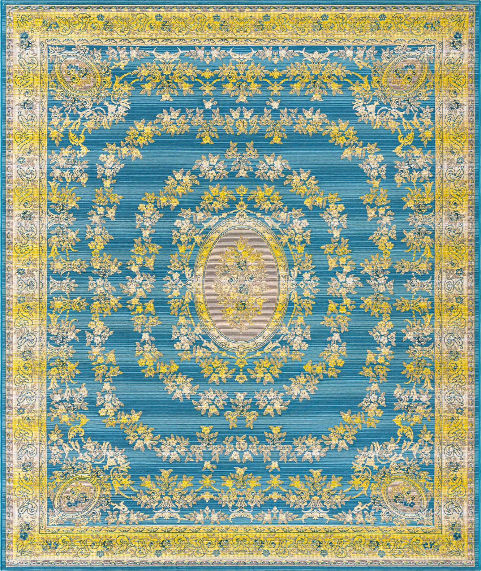 10' x 12' Easy-Clean Traditional Indoor / Outdoor Rug