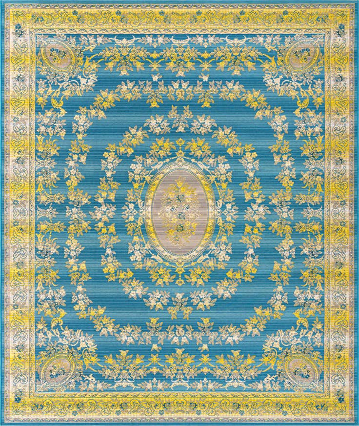 Detail image of 10' x 12' Easy-Clean Traditional Indoor / Outdoor Rug