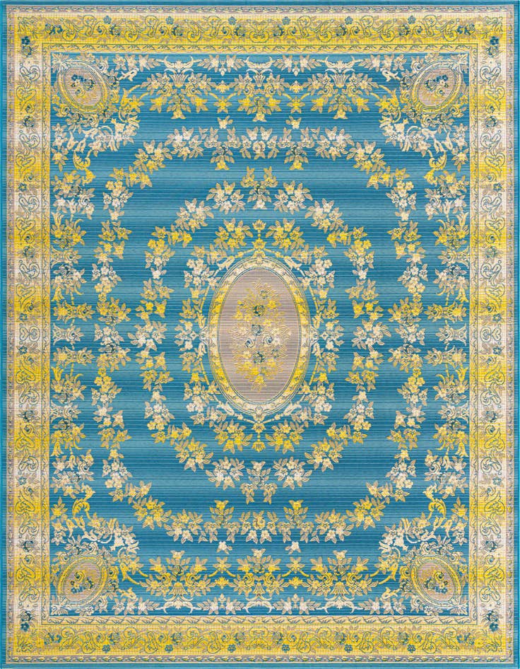 Detail image of 7' 10 x 10' Easy-Clean Traditional Indoor / Outdoor Rug