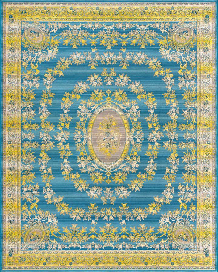 7' 10 x 10' Easy-Clean Traditional Indoor / Outdoor Rug