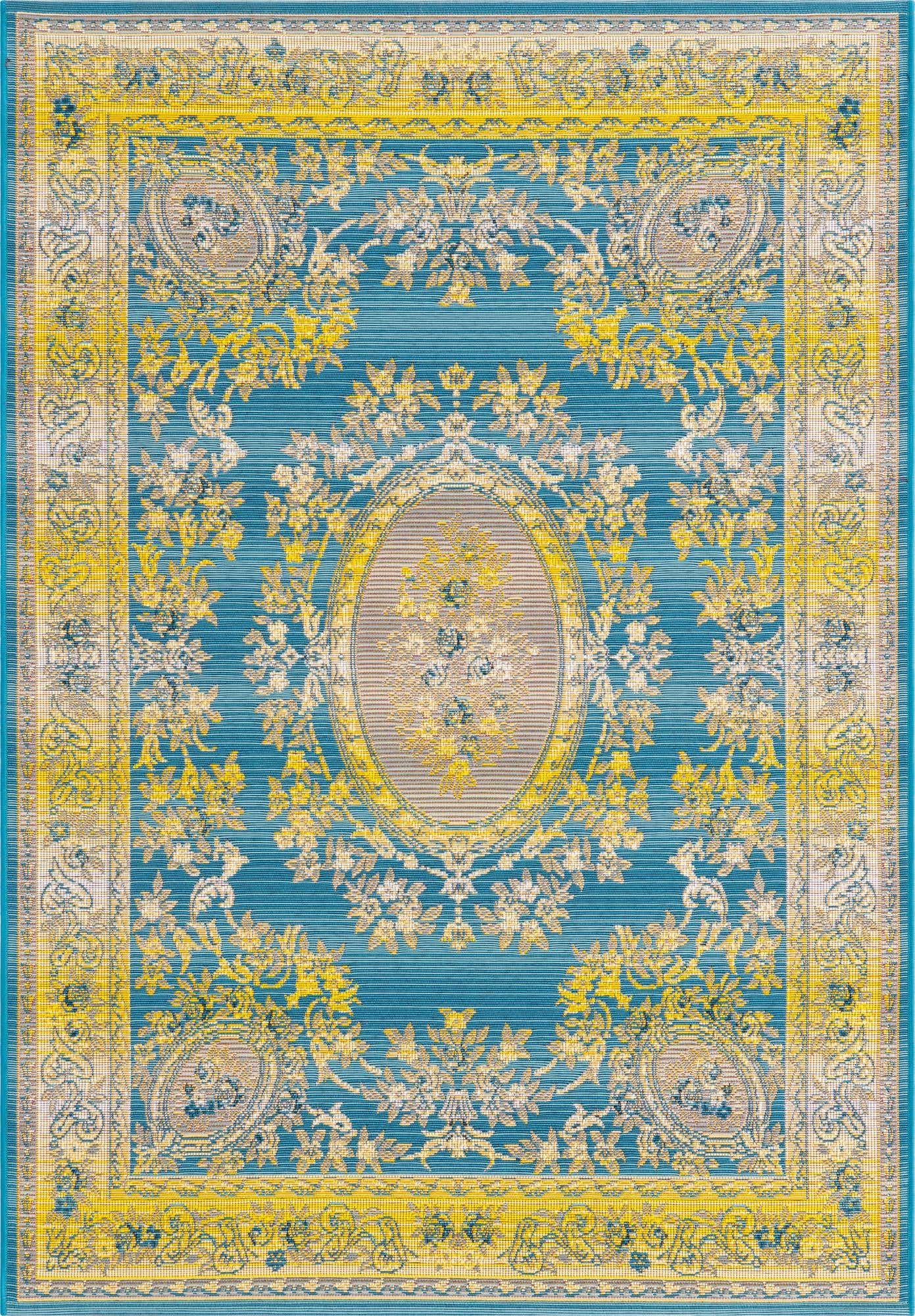 4' x 6' Easy-Clean Traditional Indoor / Outdoor Rug