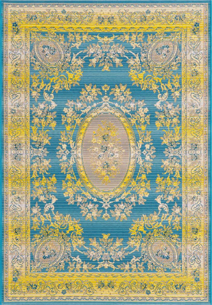 4' x 6' Easy-Clean Traditional Indoor / Outdoor Rug