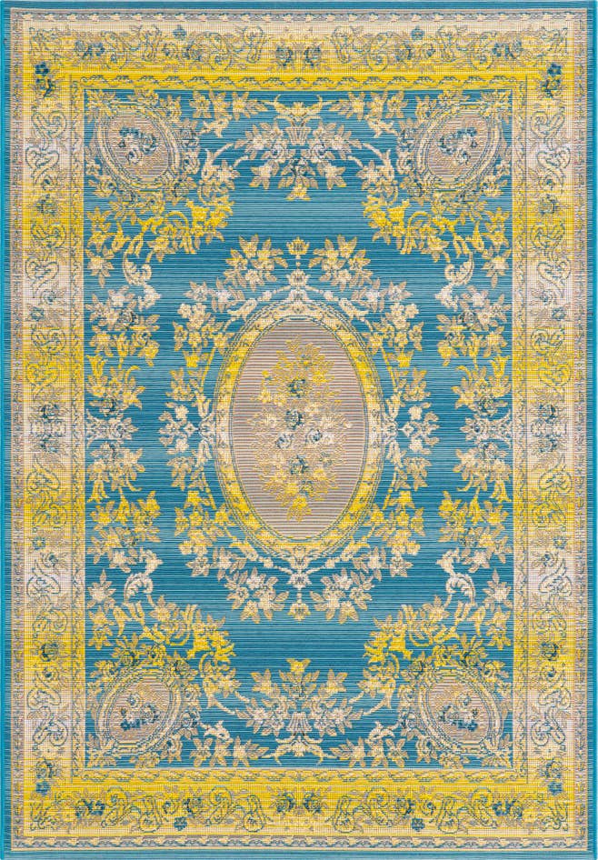 Detail image of 4' x 6' Easy-Clean Traditional Indoor / Outdoor Rug