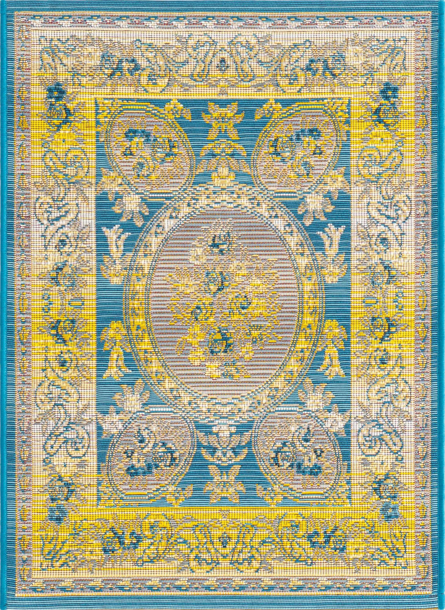 2' x 3' Easy-Clean Traditional Indoor / Outdoor Rug