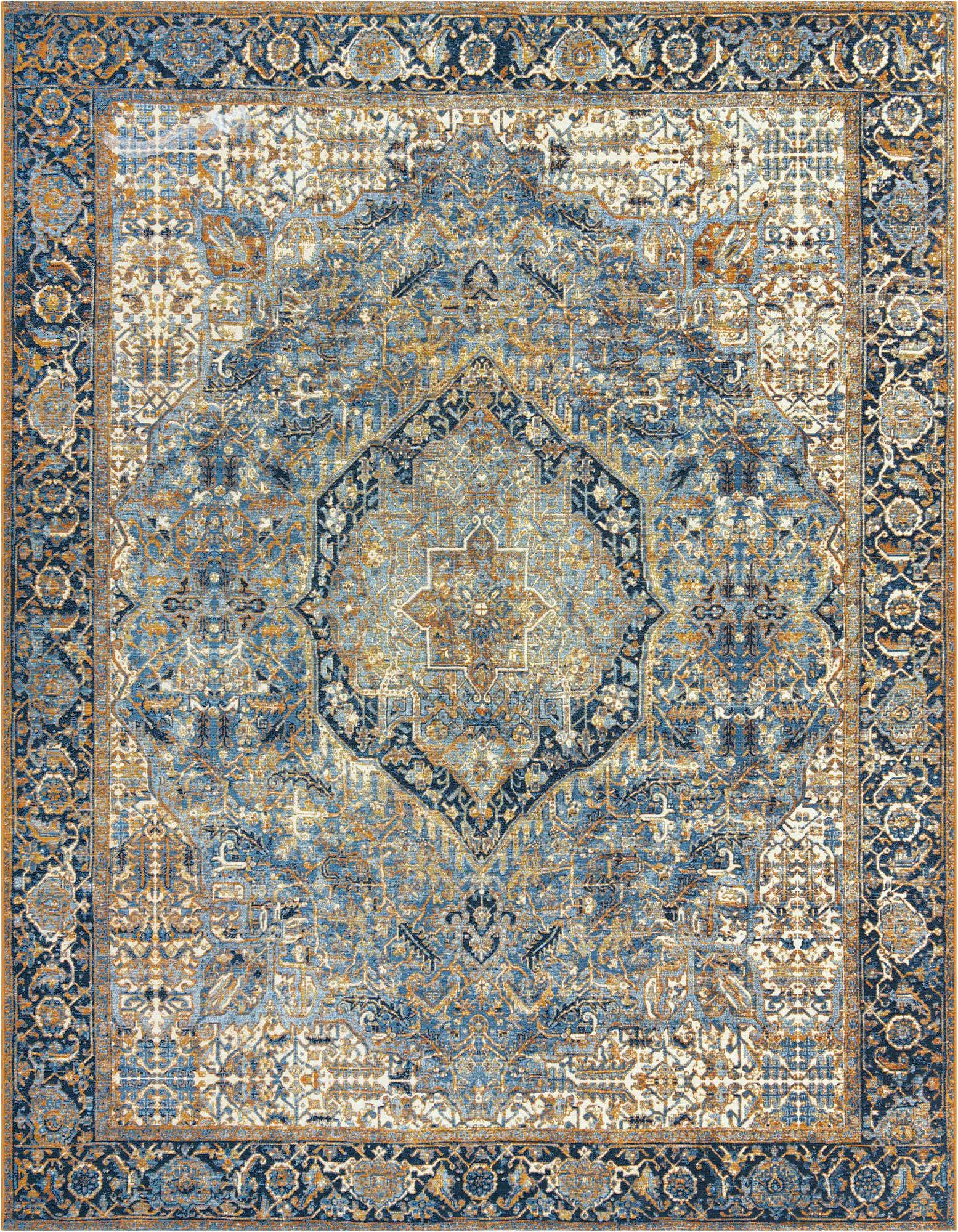 10' x 12' Easy-Clean Traditional Indoor / Outdoor Rug