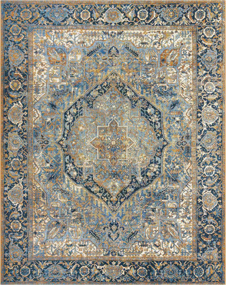 7' 10 x 10' Easy-Clean Traditional Indoor / Outdoor Rug
