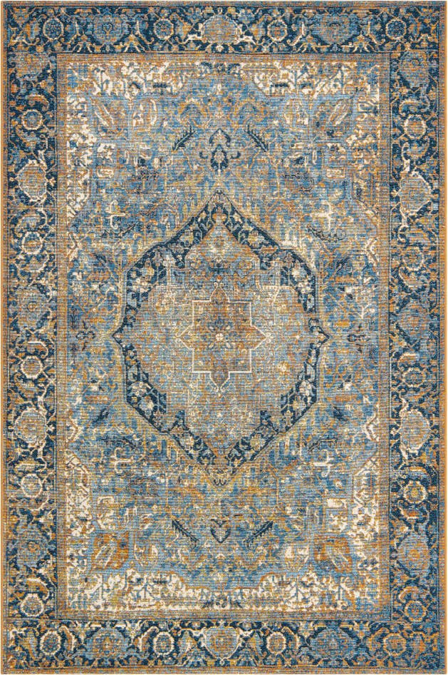 Detail image of 5' 3 x 8' Easy-Clean Traditional Indoor / Outdoor Rug