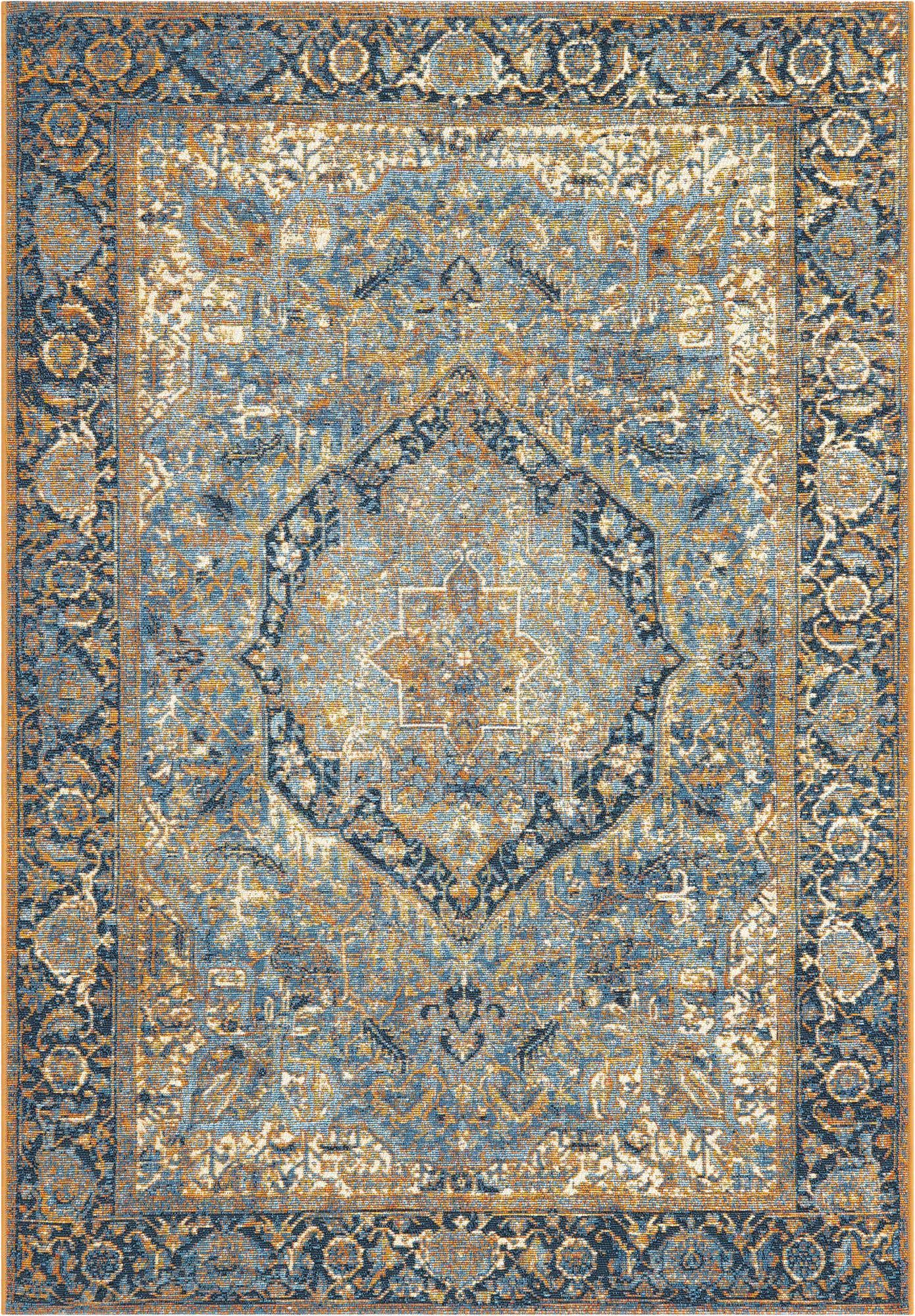 4' x 6' Easy-Clean Traditional Indoor / Outdoor Rug