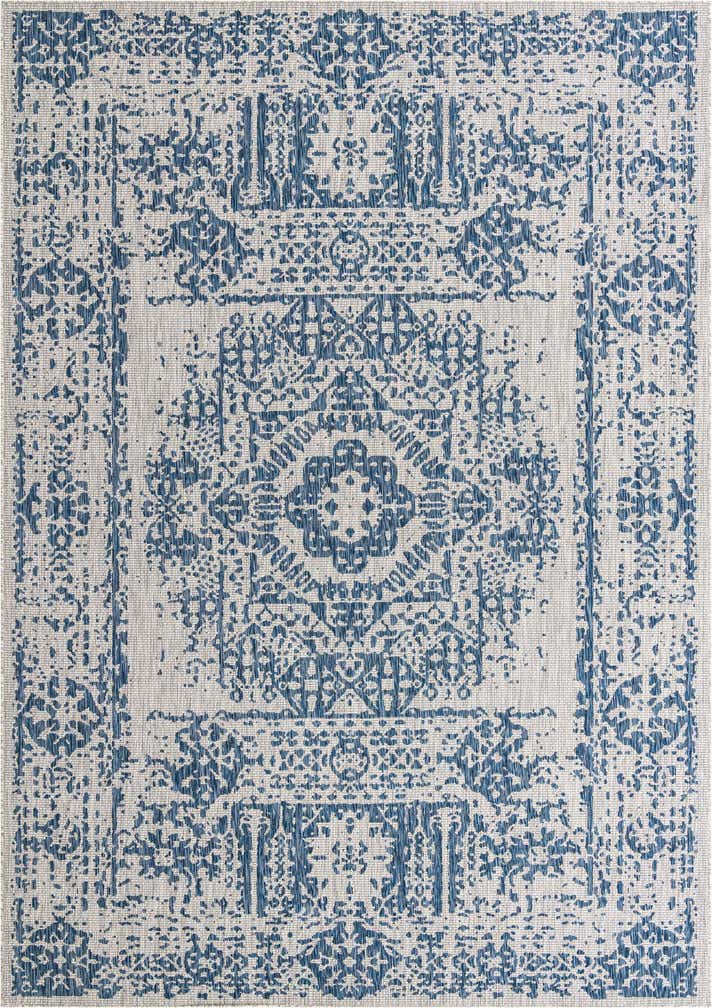 10' x 14' Easy-Clean Traditional Indoor / Outdoor Rug