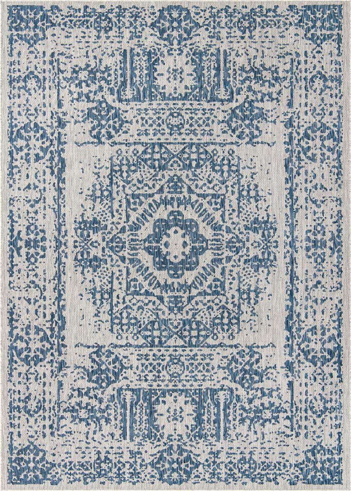 10' x 13' Easy-Clean Traditional Indoor / Outdoor Rug