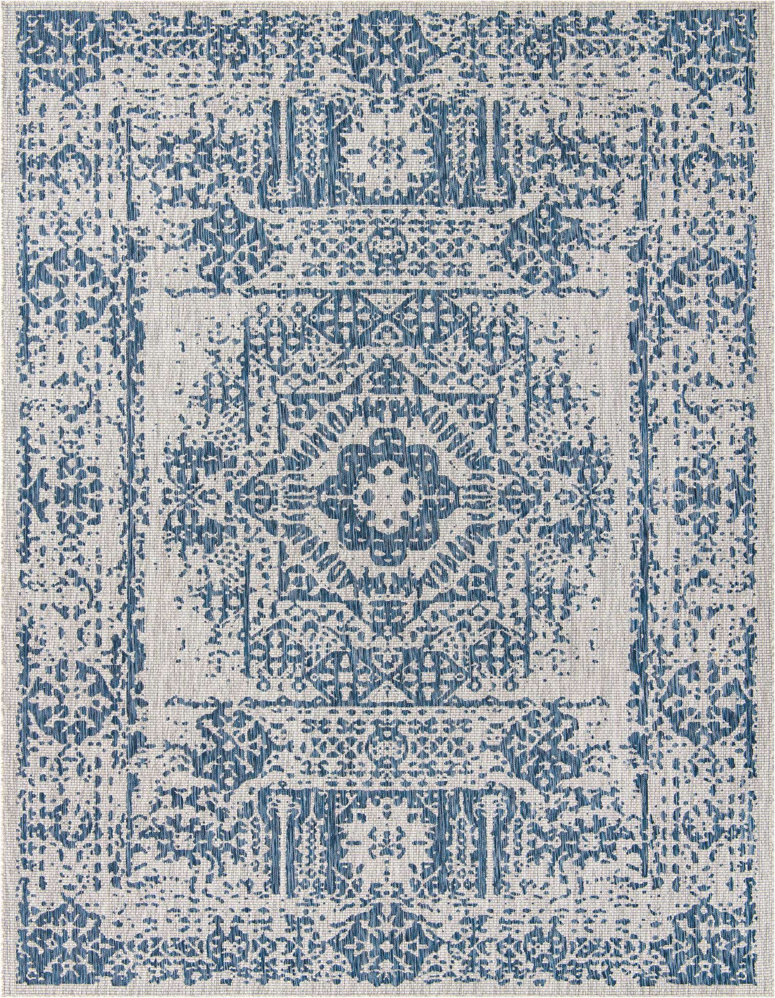 10' x 13' Easy-Clean Traditional Indoor / Outdoor Rug