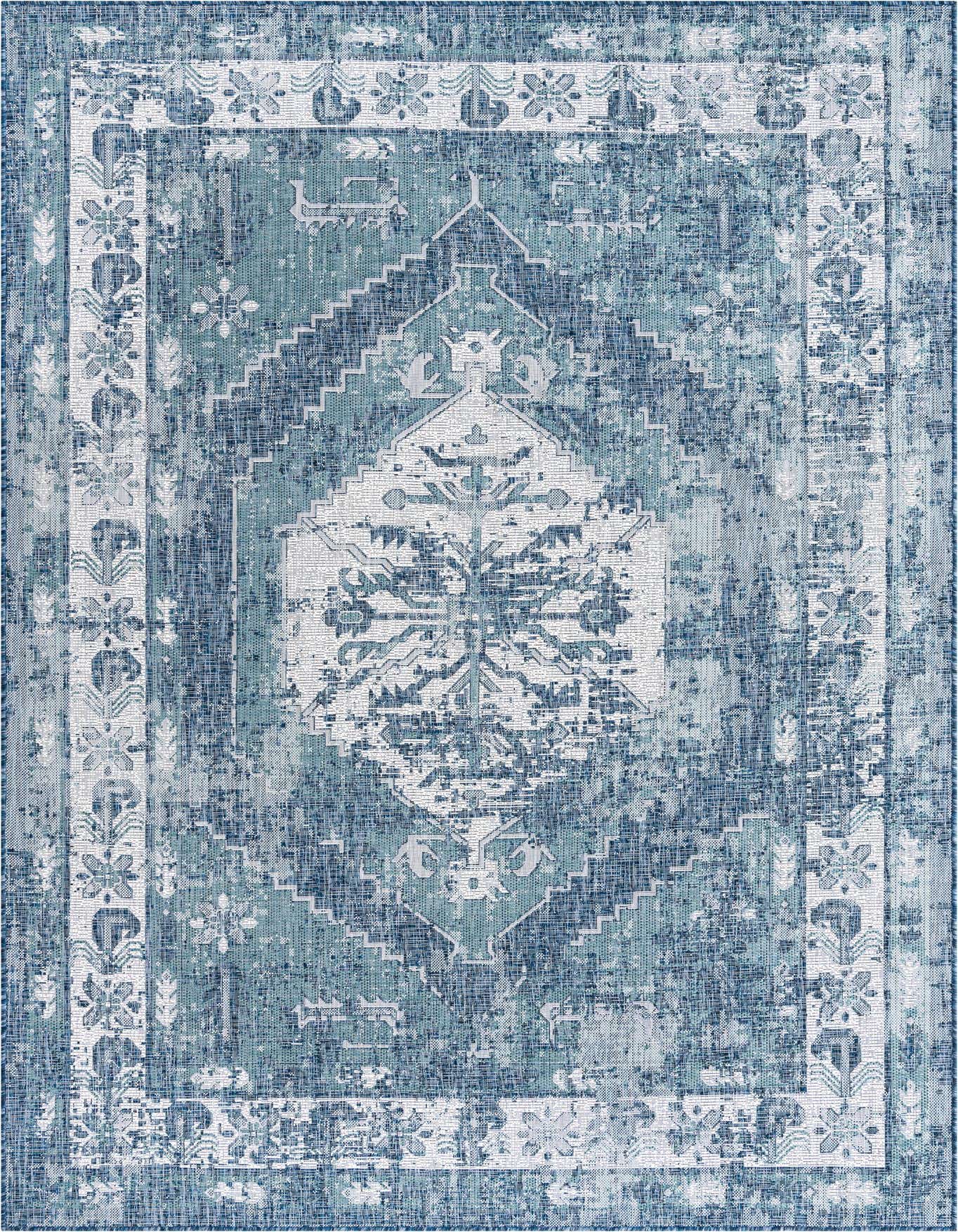 7' x 10' Easy-Clean Traditional Indoor / Outdoor Rug
