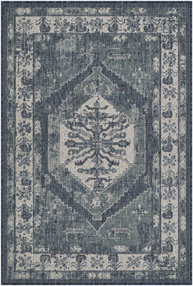 Detail image of 4' x 6' Easy-Clean Traditional Indoor / Outdoor Rug