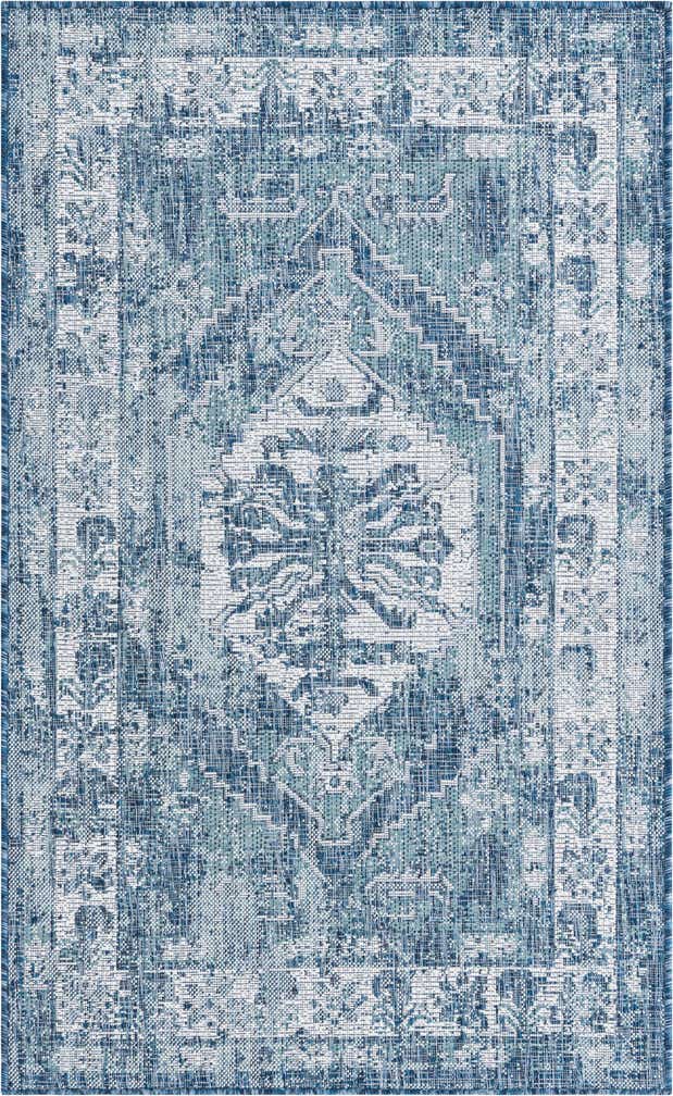 3' x 5' 3 Easy-Clean Traditional Indoor / Outdoor Rug