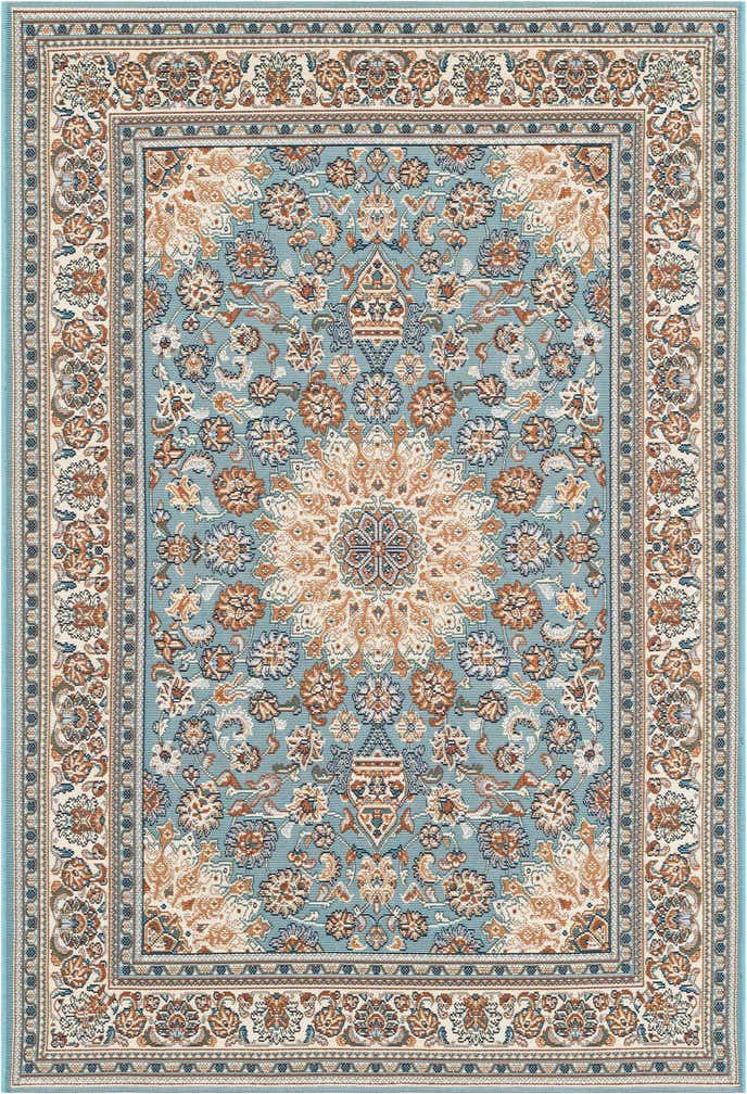 4' 1 x 6' 1 Easy-Clean Traditional Indoor / Outdoor Rug