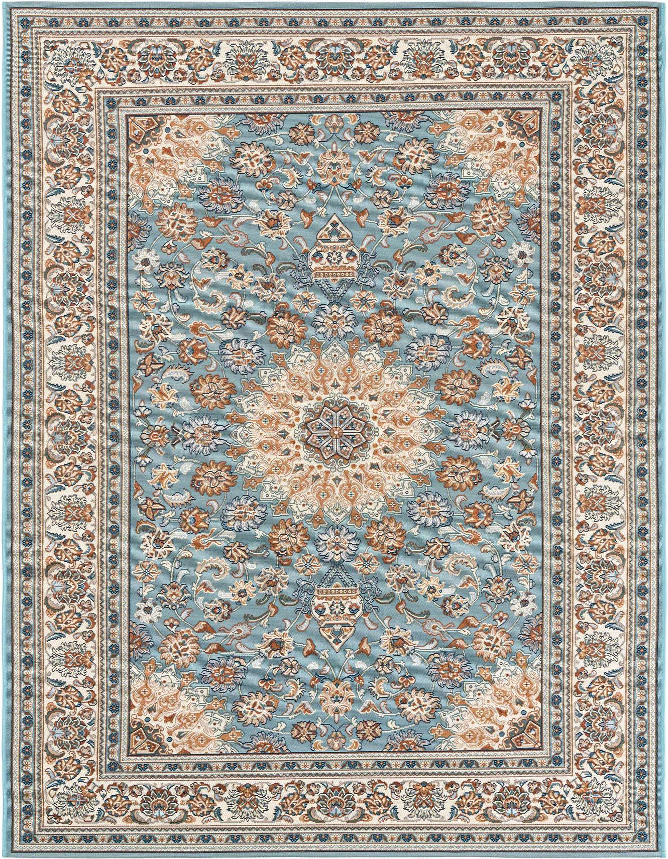 5' 3 x 8' Easy-Clean Traditional Indoor / Outdoor Rug