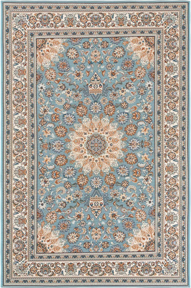 Detail image of 5' 3 x 8' Easy-Clean Traditional Indoor / Outdoor Rug