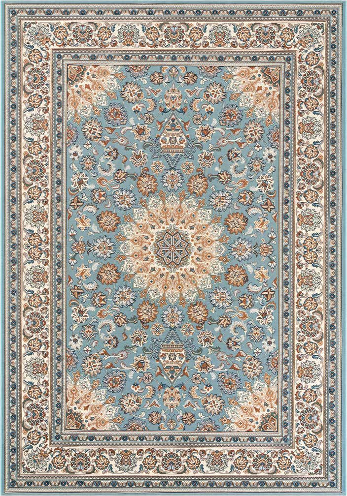 6' 1 x 9' Easy-Clean Traditional Indoor / Outdoor Rug