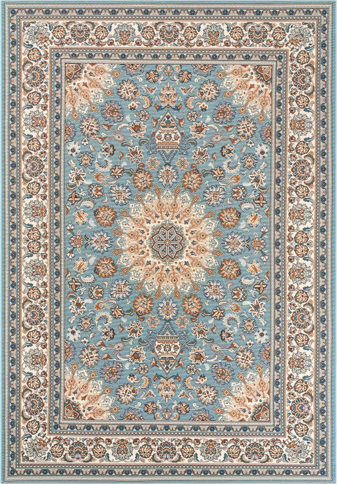 Detail image of 6' 1 x 9' Easy-Clean Traditional Indoor / Outdoor Rug