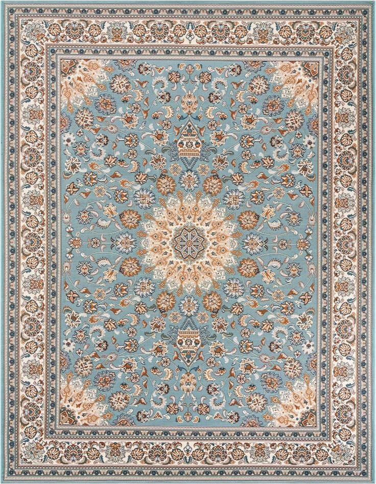 Detail image of 7' 10 x 10' Easy-Clean Traditional Indoor / Outdoor Rug