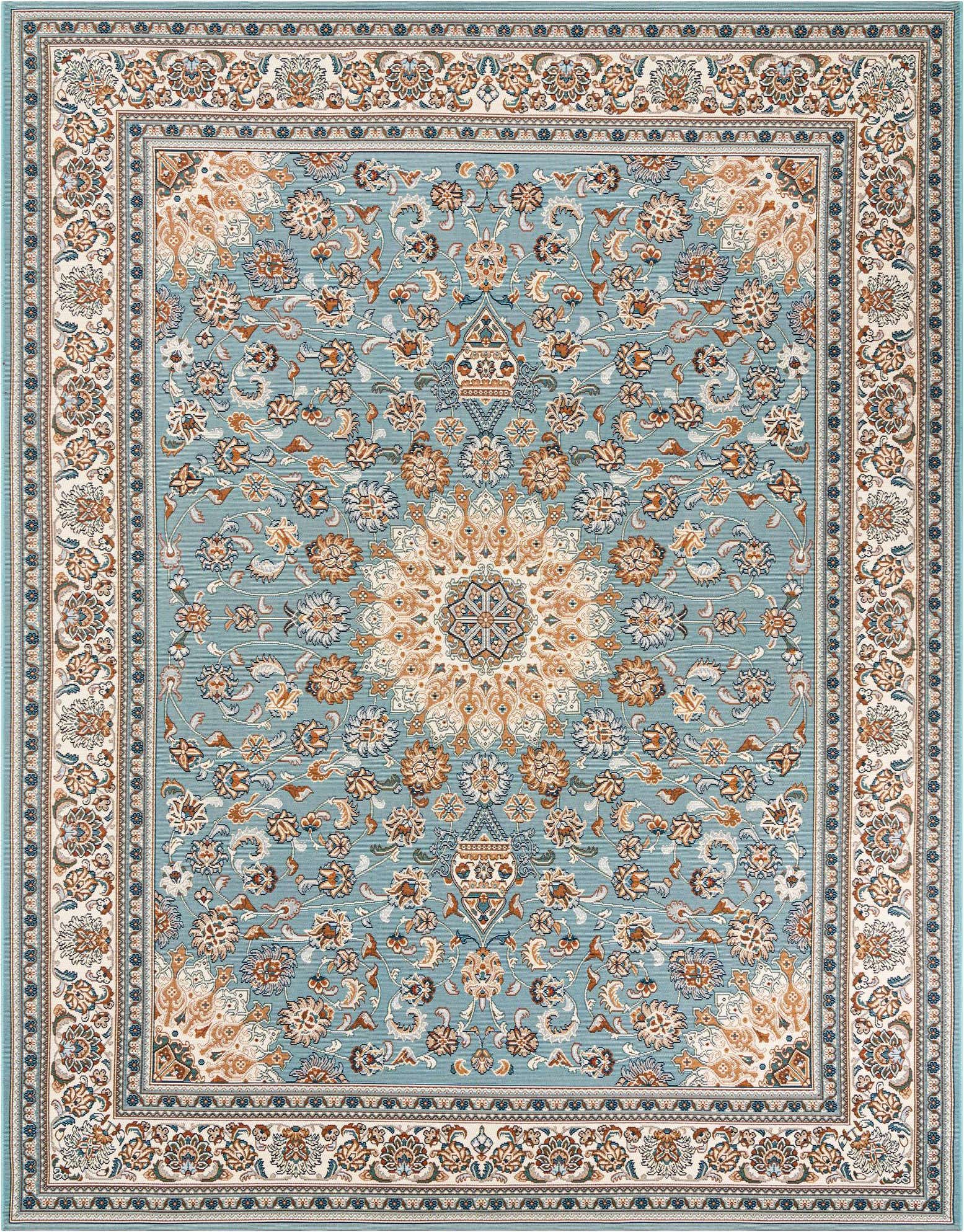 7' 10 x 10' Easy-Clean Traditional Indoor / Outdoor Rug