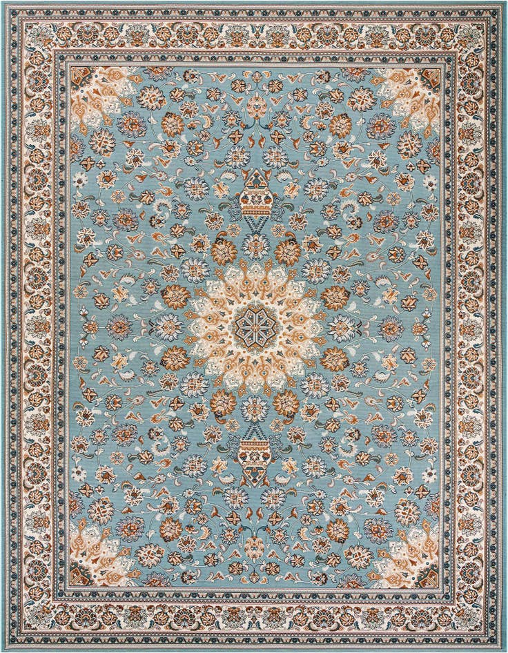 Detail image of 9' x 12' Easy-Clean Traditional Indoor / Outdoor Rug
