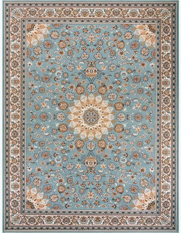 9' x 12' Easy-Clean Traditional Indoor / Outdoor Rug