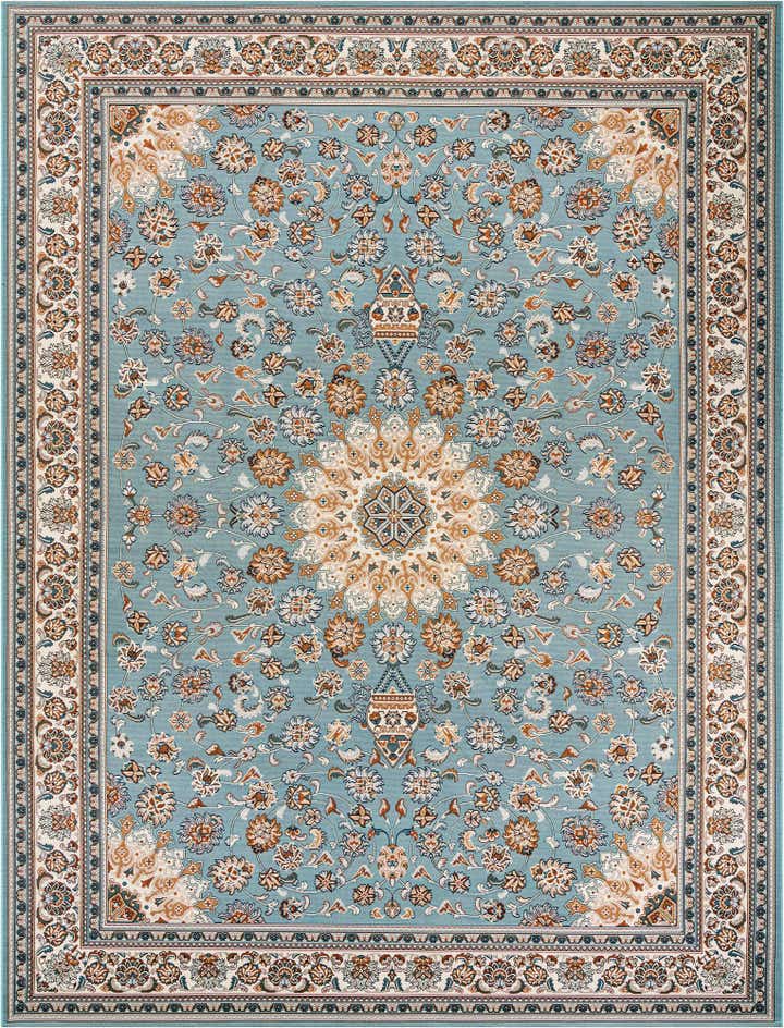 9' x 12' Easy-Clean Traditional Indoor / Outdoor Rug