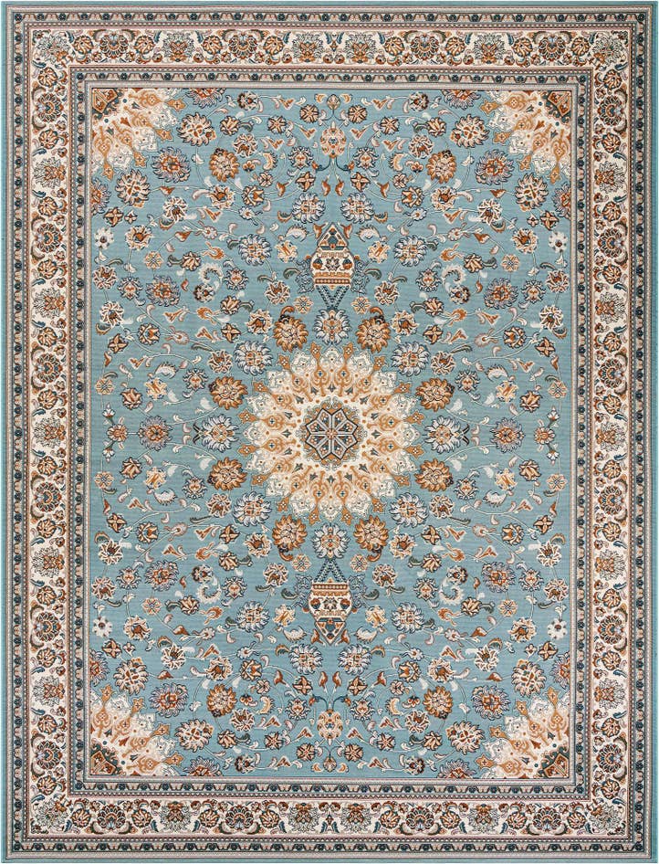 Detail image of 9' x 12' Easy-Clean Traditional Indoor / Outdoor Rug