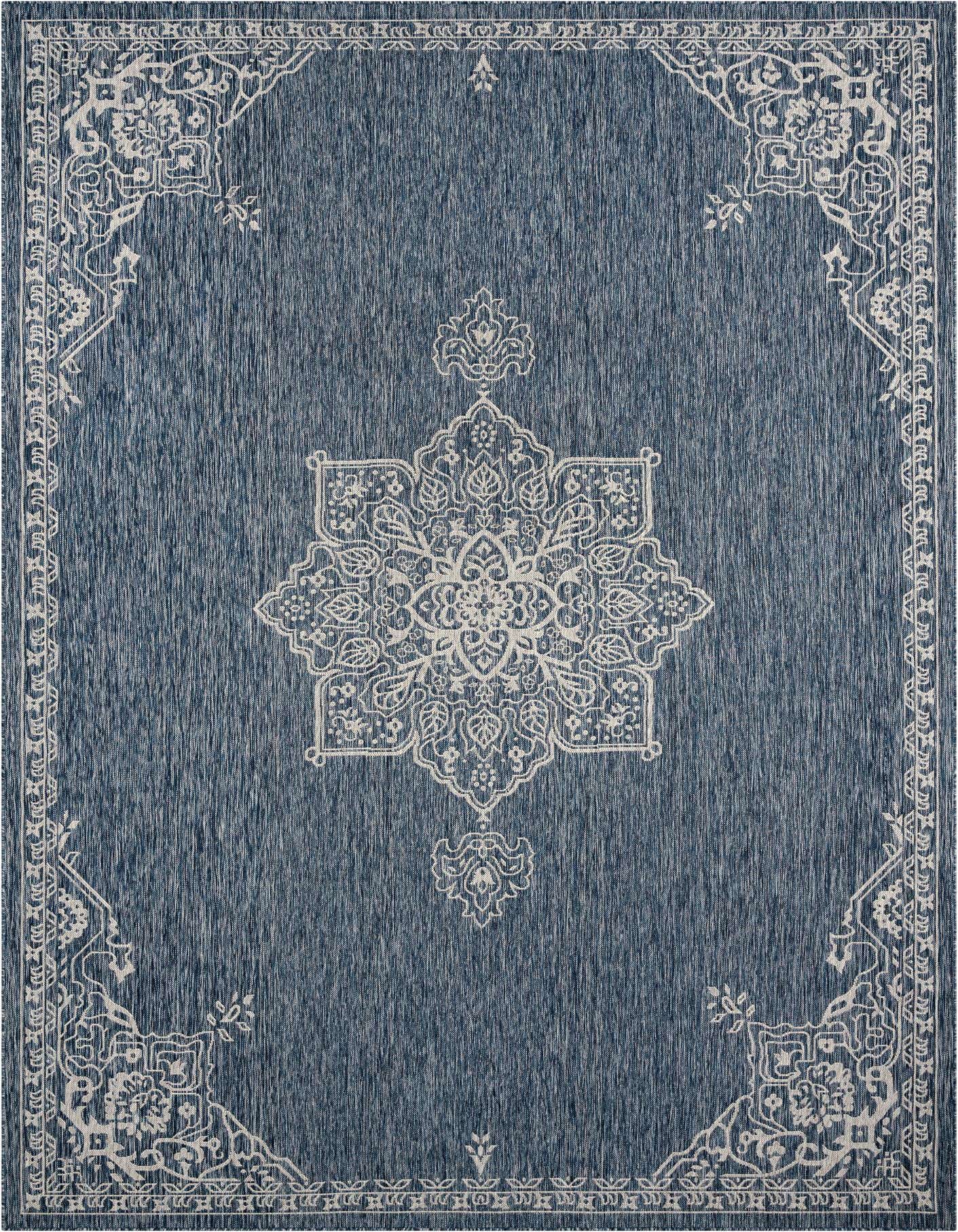 10' x 14' Easy-Clean Traditional Indoor / Outdoor Rug