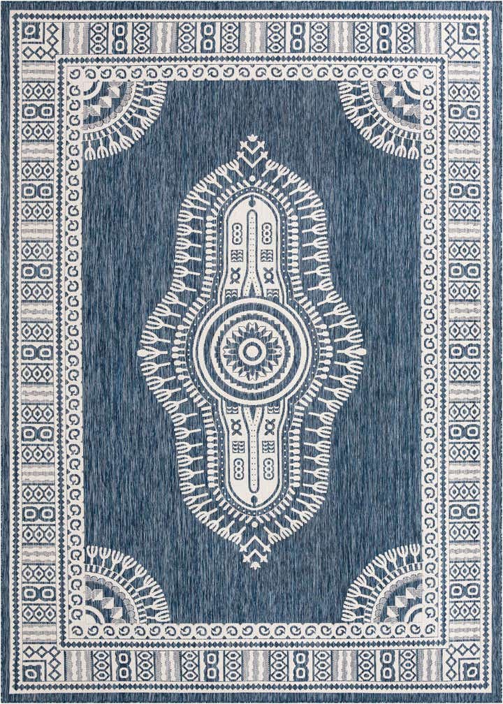 10' x 14' Easy-Clean Traditional Indoor / Outdoor Rug