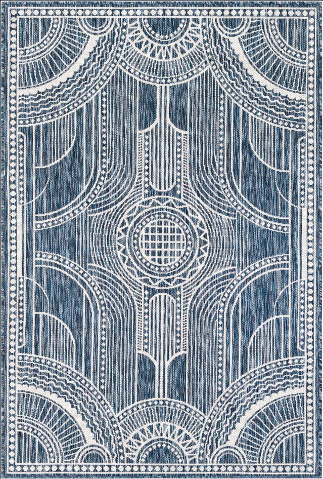 Detail image of 4' x 6' Easy-Clean Traditional Indoor / Outdoor Rug
